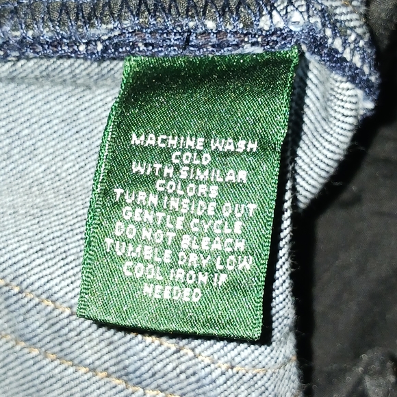 LAUREN JEANS CO RALPH CLASSIC STRAIGHT Sz12P, Dark Blue - Picture 5 of 9